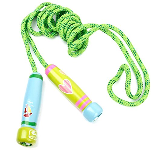 UEETEK Kinder einstellbare springen Springseil mit Holzgriff - 8