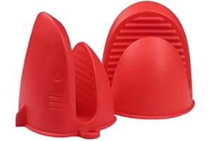 PAIDASHU Soporte de Silicona para ollas, Color Rojo, Antideslizante, Resistente al Calor y al frío, Multiusos, práctico de Usar y Colgar, Lavable a máquina
