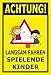 Produktbild Melis Folienwerkstatt Schild - Spielende Kinder - 60x40cm | Bohrlöcher | 3mm Aluverbund - S00040-026-C - 20 Varianten