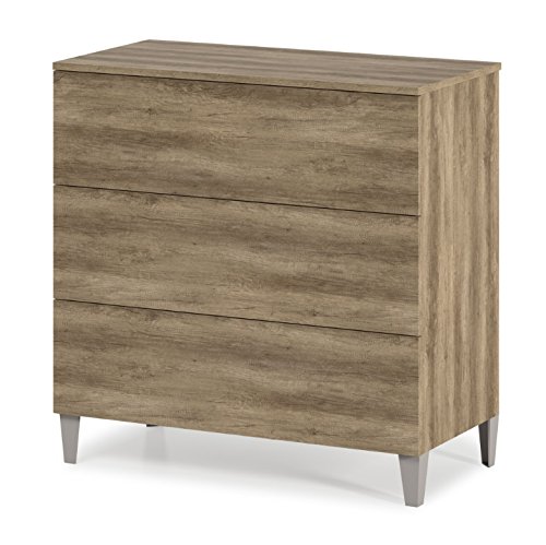 Olsen Nordic 3 Drawer Chest Drawers Melamine Veneer Scandinavian