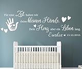 Wandtattoo mit Namen und Datum