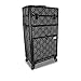 Roo Beauty Tanzania Beauty Trolley Hairdressing Case, Manicure And Nail Case In Imperial Black