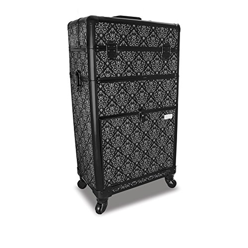 Roo Beauty Tanzania Beauty Trolley Hairdressing Case, Manicure And Nail Case In Imperial Black