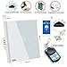 Produktbild WiFi Smart Touch-Bildschirm Schalter,, Standard Touch Panel Fernbedienung Smart Light Wand Switch 3 Gang 4 Way