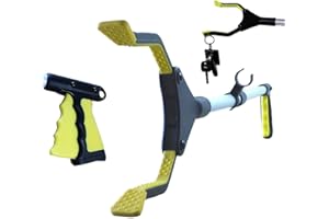 AEKASA 32" Litter Pickers -Helping Hand Grabber Stick for Disabled & Extendable Reacher for Elderly and Kids, Heavy Duty but Light Weight Tool, Pick up Stick Grabber Disability Aid (Sun Yellow)