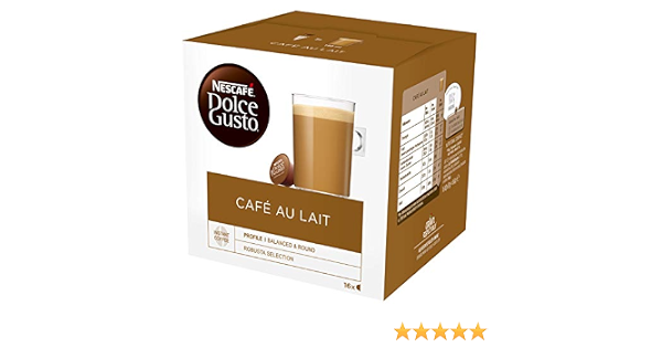 Nescafe Dolce Gusto Café au Lait, Kaffeekapseln, 1er Pack (16 Kapseln) :  Amazon.de: Lebensmittel \u0026 Getränke
