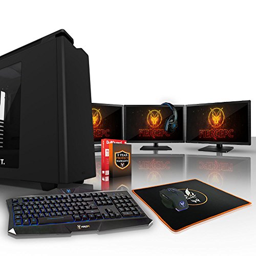 Fierce GUARDIAN Spielcomputer - schnell AMD Ryzen 5 1600 3.6GHz - 16GB 2133 MHz DDR4 RAM - NVIDIA GeForce GTX 1060 6GB - (394262)