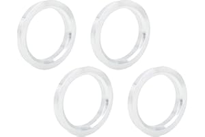X AUTOHAUX 4pcs 72.6 to 57.1 mm Aluminium Alloy Car Hub Centric Rings
