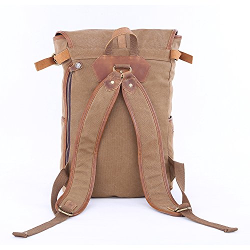 Gootium 50411 Canvas Genuine Leather laptop Backpack - 4