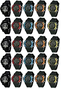 LEMONADE Multifunction Digital Sports Band Wrist Watch for Boys and Girls - Best Birthday Return Gift for Kid (Pack of 25)