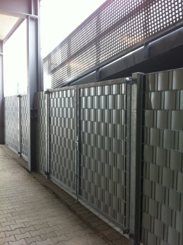 Sichtschutz SIGMA für Doppelstabmatten 26 lfdm in silber, „Made in Germany“ - 8
