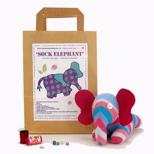 Sock Elephant - Kit de Manualidades