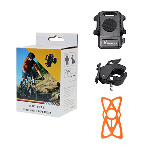 Vansky® Fahrrad Handyhalterung Universal Handy Fahrradtasche Lenker Fahrradzubehör für iPhone 7/ 6 Plus / 6 / 5s / 5 / 4 & Samsung Galaxy S6 Edge / S6 / S5 / S4 / S4 Mini / Note 3 / Note 4 / Note Edge usw. - 8