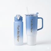 2&rsquo;li Matara ve Pipetli Mug Bardak Seti &ndash; 900 ml Spor Suluk + 1500 ml Pipetli Termal Mug Bardak, G&uuml;nl&uuml;k Kullanım İ&ccedil;in İ&ccedil;ecek S
