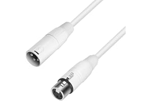 Adam Hall Cables 4 STAR MMF 500 SNOW - Cavo microfonico XLR femmina a XLR maschio 5 m