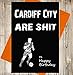 Produktbild Cardiff City Geburtstagskarte Witz Funny Beleidigung Fußball Fan – Einzigartiges Kreidetafel Effekt Grußkarte