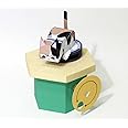 Confused Kitty - Karakuri Workshop – Making Paper Toys That Move - Paper Craft kit with templates to Build Mechanical 3D Paper Models Using Basic mechanisms Based on STEM Learning or STEAM Education.