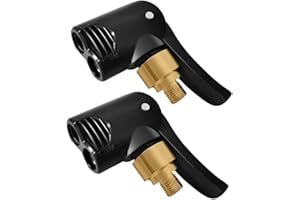 WOETWOAT Universale Connettore Valvola Pneumatica, Ugello Gonfiabile Connettore Valvola Gonfiaggio Pneumatici, 2 in 1 per Gonfiatori Pompa d'Aria Compressore (2 PCS, Non deflatable)