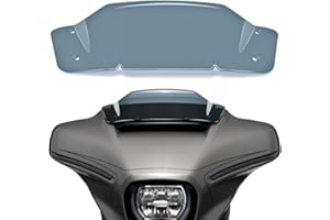 MOTORFISH Répartiteur de pare-brise Wave de 12,7 cm pour Harley Davidson CVO Street Glide FLHXSE, Street Glide FLHX 2023 2024 (fumé)