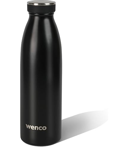 Roestvrijstalen drinkfles, wenco falmingo roze, 750 ml, perfect voor kinderen, BPA-vrij, lekvrij, geschikt voor koolzuurhoudende dranken, kleine thermosfles voor bubbels, sport, school, fitness