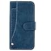 COCK Flip Cover for Apple iPhone 6 Slide Out Wallet Pouch Leather Case All In-One Wallet Case with Credit Card ID Holder Money Pocket Heavy Duty Protective Cover (BLUE) RS.1000.00
