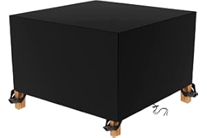 Flyace Housse Salon de Jardin Exterieur Housse Table de Jardin Rectangulaire Couverture de Protection Meubles ​Bâche Salon de Jardin Imperméable Anti-UV 600D Oxford Bache Table Exterieur 100x100x71cm