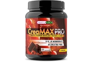 HEALTHY FUSION HealthyFusion by Fersa 100% creatina pura microfiltrata+vitamina B6, Migliora la resistenza fisica, Aiuta la crescita muscolare, Assorbimento rapido e completo, Gusto Cioccolato, 30 dosi/barattolo