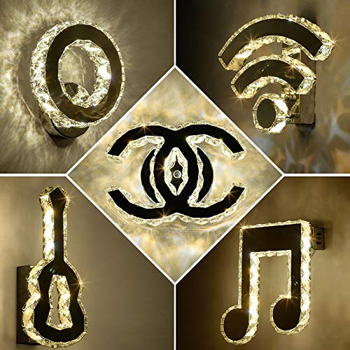 Preisvergleich Produktbild Wandleuchte Schlafzimmer WandleuchteModern Einfach Kreativ Individuell Kristall Wandleuchte Wohnzimmer Beleuchtung Flur Nachtwandleuchte Mode Schlafzimmer Lampe, Hinweis - Warmes Licht