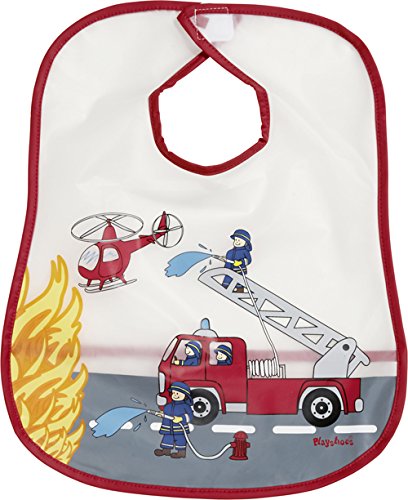 Playshoes 506504 Peva Lätzchen Feuerwehr, rot