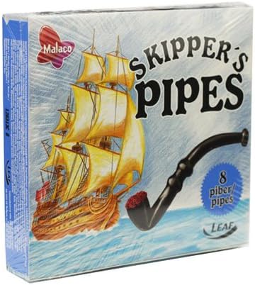 Skippers Sweet Liquorice Pipes 8 Pack. 4 Boxes in Total 32 Pipes