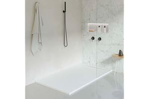 KOES - Receveur de douche en résine modèle LIENA – 90x200 – Blanc RAL 9003
