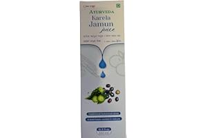One Stop Dealers Ayurveda Karela Jamun Juice 500ml | Bitter Gourd & Jamun Herbal Juice | Natural Wellness & Digestion Support (Pack of 1)