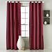 Produktbild KINLO® 2 Stk. Vorhang blickdicht rot 145x175cm (BXL) aus hochwertigem Polyester fenstervorhang blackout Gardinen verdunklung mit Ösen für Wohnzimmer und Schlafzimmer Wärmeschutz & Geräuschreduzierung 2 Jahren Garantie