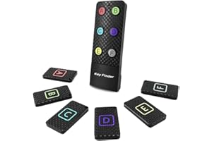 CHLOVOE lokalizator kluczy z 6 odbiornikami i 1 pilotem, bezprzewodowy pilot zdalnego sterowania, lokalizator przedmiotów RF, lokalizator przedmiotów do portfela dla zwierząt domowych, telefonu,