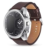 Womdee T3 Mobile Smart Watch Herzfrequenz Blutdruck Blutsauerstoff Tiefe Wasserdicht Mode Business Smart Watch Sport Watch für Frauen Herren braun