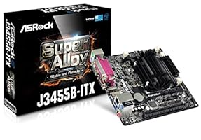 Asrock J3455B-ITX Hauptplatine schwarz/grau/braun/rot