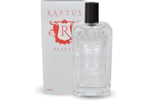 RAPTUS XVIII – 100 ml Parfum Unisex Ambrato e Gourmand | Profumo Intenso con Cacao, Ambra Grigia e Mandorla Amara | Packaging Bianco Elegante – Formato 100 ml