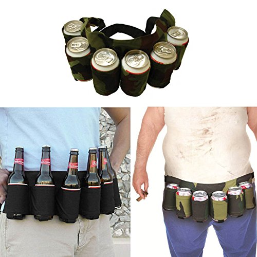 Hrph Neuheit Sport Reisen Klettern Bier Gürtel tragen Getränke Tasche Gürtel Bergsteigen Taillen-Beutel für Geschenk & Parties Trinken - 2