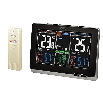 La Crosse Technology WS6828 Station Météo Colorée - Noir