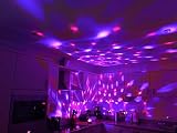 NIUBIER Discokugel Partylicht Discolicht led Disco Lichteffekte mit Fernbedienung-7 Farbe RGB Dj Licht Beleuchtung mit 3W, Musik-Modus und Auto-Modus DJ Party Licht Discokugel Bühnenbeleuchtung Led für Disco, Bar, Geburtstag party, Heimparty,Halloween, Hochzeit,Kinder Party, Tanzfläche und vieles mehr - 8