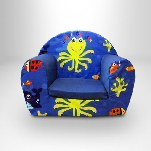 Ready Steady Bed Childrens Toddlers Foam Armchair, Aqua Time