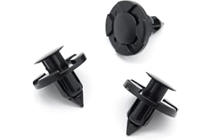 VVO Fasteners- Grapas de Plástica Negras. Para Revestimiento del paso de rueda delantero y guardabarros. Compatibile con Nissan Juke, Qashqai, Micra, X-Trail, Note, (10 pzas)