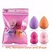 VENMO Pro Beauty Puff Latex Beauty Flawless Makeup Blender Gourd Shape Droplets Puff, 4PC Random color and Shape