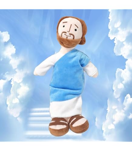 Jesus Plüschtier – 30 Cm Große Stoffpuppe In Rot, Braun Oder Weiß, Religiöses Geschenk