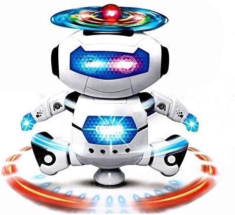 Airtana Dancing Robot –Musical And Colorful Flashing Lights Kids Fun Toy 360° Body Spinning,Have Fun, Develop Fine Motor Skills
