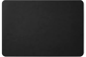 Eglooh - Herms - Sous main Bureau en Cuir Noir cm 50x35 - Coutures Artisanales et Angles Ronds - Made in Italy