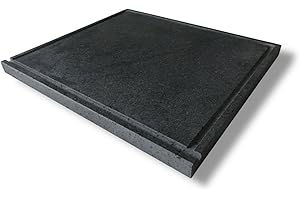 GENERICO PIASTRA IN PIETRA LAVICA - REFRATTARIA DELL'ETNA PER FORMO ELETTRICO GAS BARBECUE, BISTECCHIERA PER PIZZA E CARNE - VARIE MISURE SPESSORE CM02 Pietra lavica per barbecue (70 x 40 cm 02)