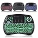 Produktbild superpow Mini Tastatur mit Touchpad Maus PC Fernbedienung 2.4Ghz QWERTZ Deutsch Wireless Keyboard Mini USB Tastatur geeignet für Pad, Android/Google TV Box, Xbox360,PS3, HTPC/IPTV Box
