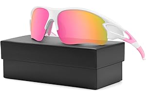 DIUWEU Polarized Cycling Glasses,Safety Goggles UV400 Protection,Running Fishing Driving Hiking Ski Bike Glasses, Sports Sunglasses Revo Tac Outdoor Include 6 Colors for Men Women Youth