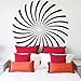 Price comparison product image Creative Home Decoration Hypnotic Wall Art Decals Bedroom Living Room Removable Decor Waterproof Wall Stickers Wallpaper